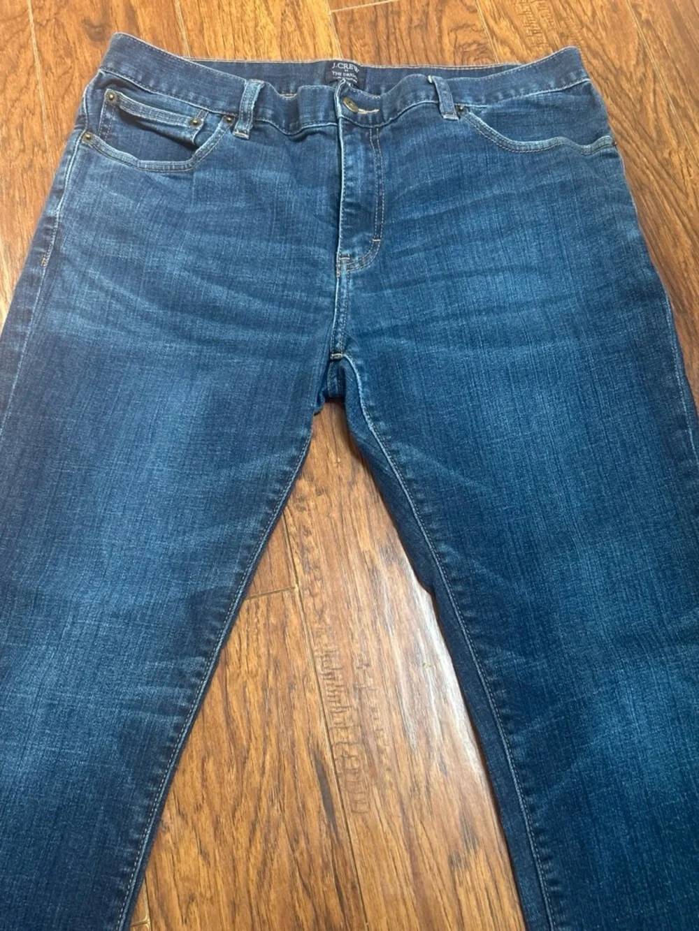 J. Crew Men's Straight Jeans  0181 Stitching missing back pocket see pic 8 34x34